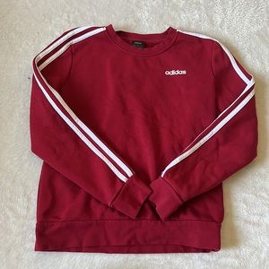 RED ADIDAS CREWNECK